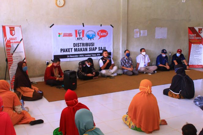 
 Komite Kemanusiaan Indonesia (KKI) Gandeng PT. Fast Food Indonesia Berbagi Paket Makanan