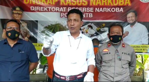 
 Ditresnarkoba Polda NTB Ungkap Sindikat Narkoba Jaringan Malaysia