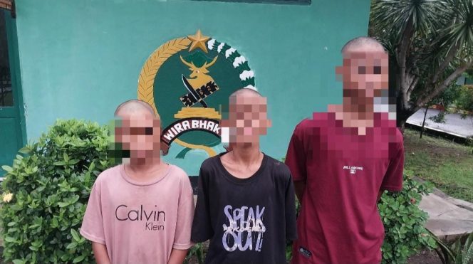 
 Kodim 1614/Dompu dan DP3A Kolaborasi Mengamankan Tiga Anak dibawah umur Diduga Penguna Narkoba