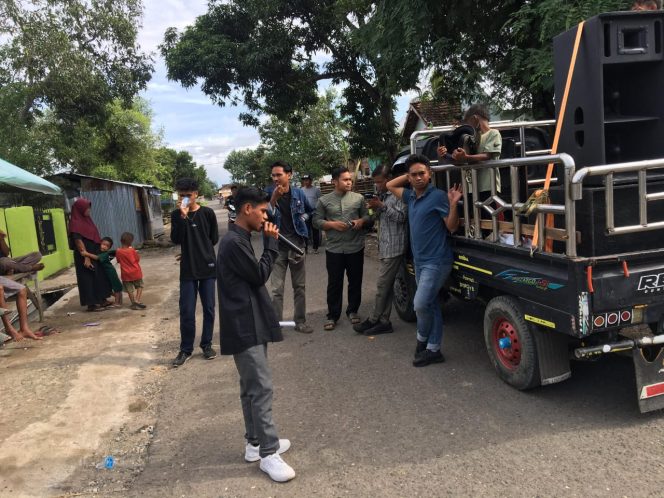 
 HMPS Aksi Didepan Kantor Desa Manggeasi Terkait Kecewa Terhadap Pengelolaan BUMDES