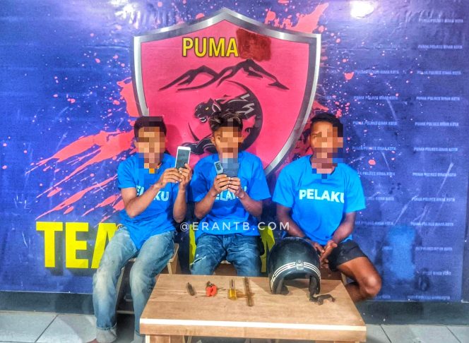 
 Rumah Polisi Nekat di Bobol Maling , Kawanan Maling Ini Digulung Tim Opsnal Reskrim Polres Bima Kota