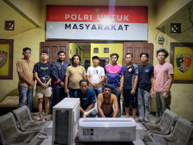 
 Dua Terduga Pelaku Pencurian AC di Rumah Dinas Dokter RSUD Manggelewa Ditangkap