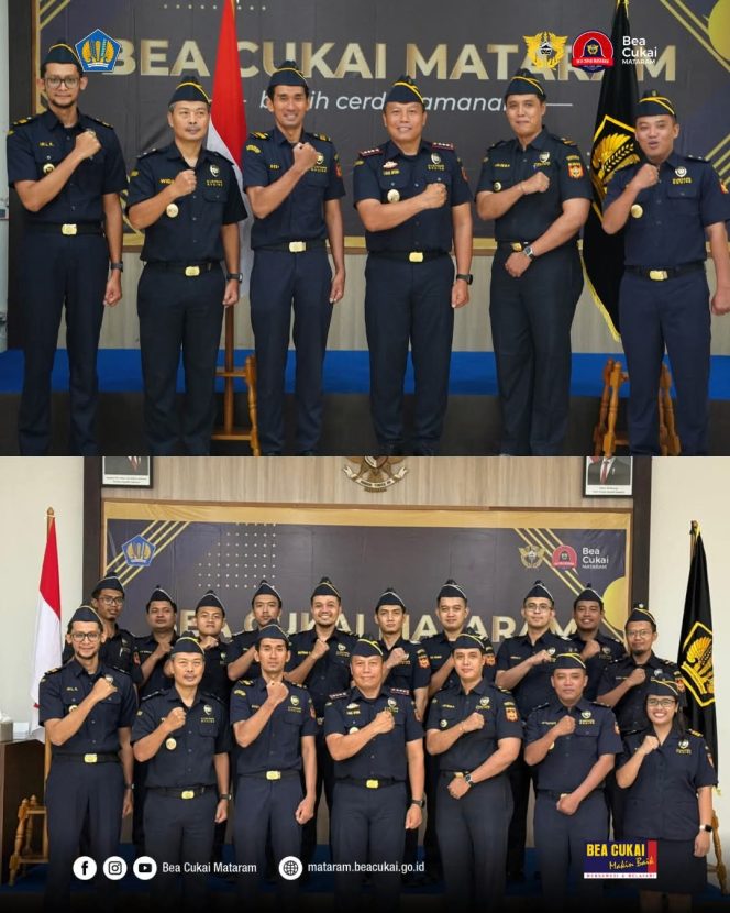 
 Bea Cukai Mataram Lantik Dua Pejabat Fungsional, Kepala Kantor Tekankan Etos Kerja dan Layanan Publik