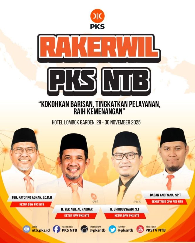 
 Rakerwil DPW PKS NTB: Kokohkan Barisan, Optimalisasi Pelayanan, Raih Kemenangan