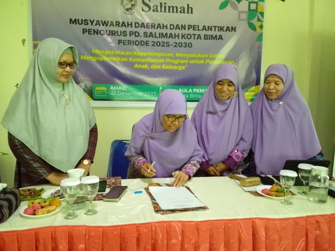 
 Salimah Kota Bima Gelar MUSDA dan Lantik Pengurus Masa Bakti 2025–2030
