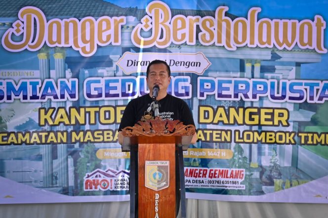 
 Perpustakaan Desa Danger Diresmikan, Gubernur NTB Salurkan Bantuan Buku dan Modal UMKM