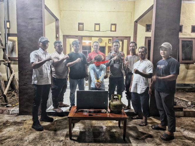 
 Polsek Kempo Tangkap Terduga Pelaku Pencurian TV dan Tabung Gas