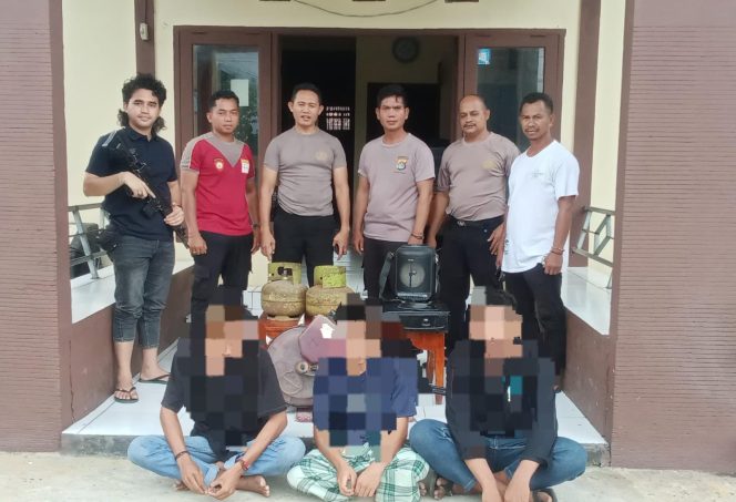 
 Polsek Kempo Ringkus Tiga Pemuda Terduga Pelaku Pencurian di Dusun Kalate