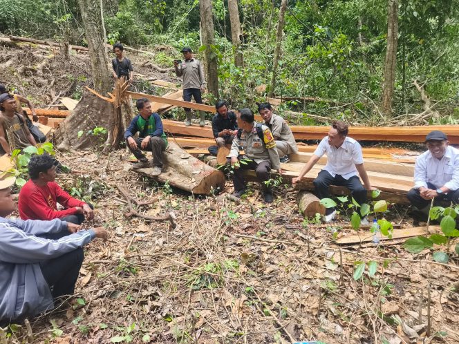 
 Satgas Gabungan Batulanteh Gerebek Aktivitas Illegal Logging di Dusun Punik