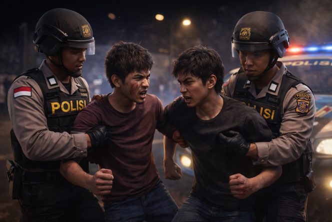 
 Dua Remaja Diamankan Usai Tawuran di Jembatan Rabalaju, Polres Dompu Imbau Orang Tua Tingkatkan Pengawasan