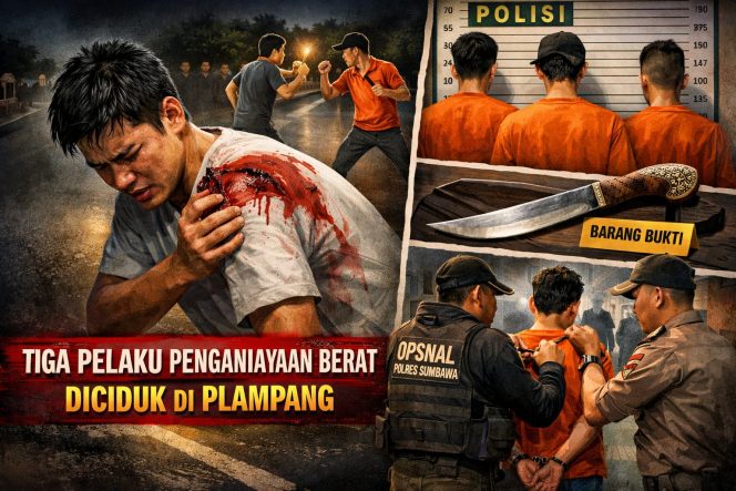 
 Taruhan Balap Lari Berujung Berdarah, Tiga Pemuda Diciduk Polisi di Plampang