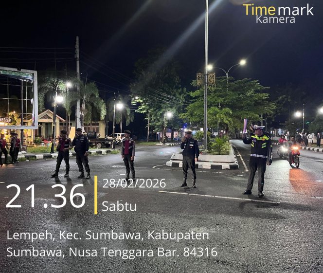 
 Patroli Blue Light Polres Sumbawa Antisipasi Balap Lari Liar, Situasi Kondusif