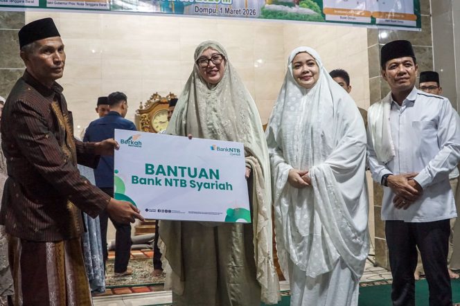 
 Safari Ramadan Pemprov NTB di Dompu, Ummi Dinda Salurkan Bantuan dan Perkuat Kepedulian Sosial