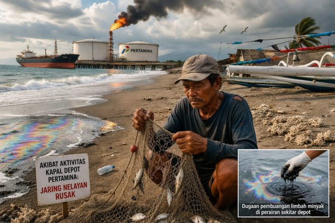 
 Di Balik Aktivitas Depot Pertamina Ampenan: Nelayan Bintaro Keluhkan Jaring Rusak, Dugaan Pencemaran, dan Nihilnya CSR
