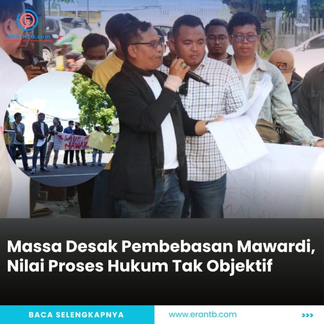 
 Massa Desak Pembebasan Mawardi, Nilai Proses Hukum Tak Objektif