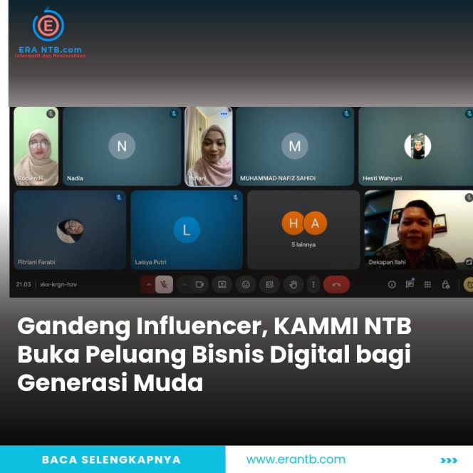 
 Gandeng Influencer, KAMMI NTB Buka Peluang Bisnis Digital bagi Generasi Muda