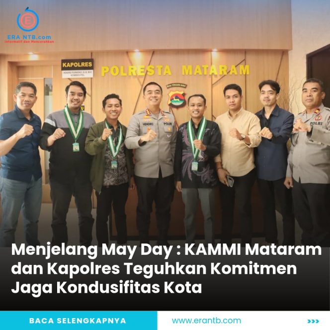 
 Jelang May Day, KAMMI Mataram dan Kapolres Perkuat Komitmen Jaga Kondusifitas