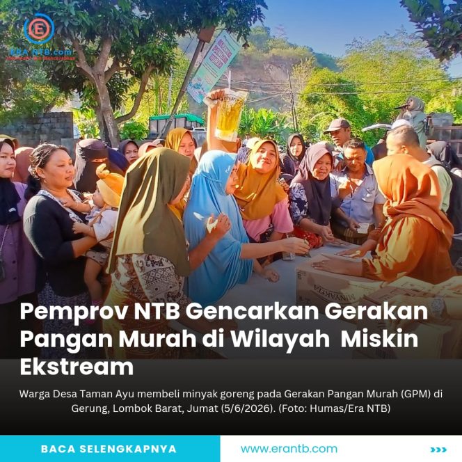 
 Pemprov NTB Gencarkan Gerakan Pangan Murah di Wilayah Miskin Ekstrem