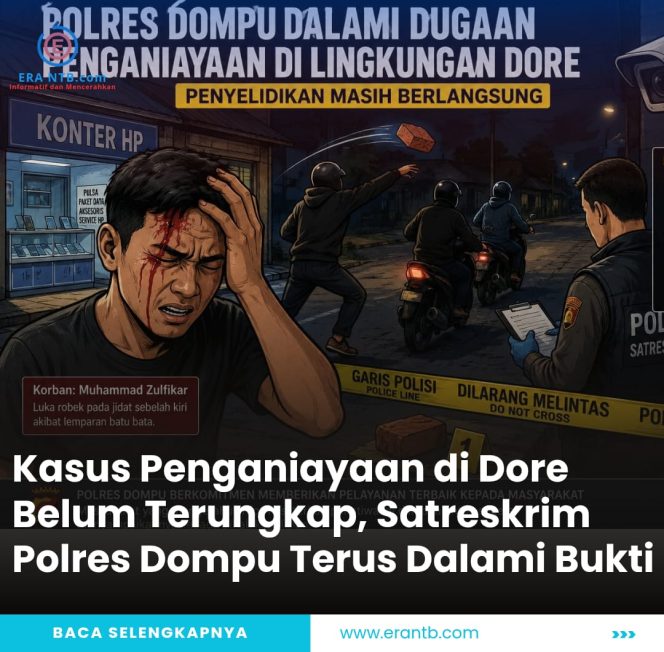 
 Kasus Penganiayaan di Dore Belum Terungkap, Satreskrim Polres Dompu Terus Dalami Bukti