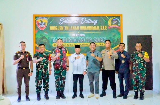 
 Bupati Dompu Sambut Tim Wasev TMMD ke-129, Tegaskan Komitmen Percepat Pembangunan Desa