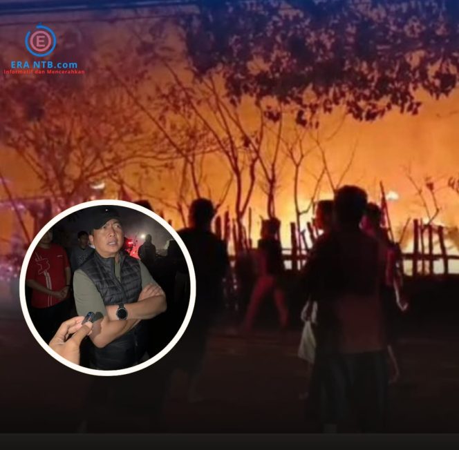 
 Desa Adat Sade Terbakar, Gubernur NTB Janjikan Rekonstruksi Kawasan dan Jamin Kebutuhan Warga
